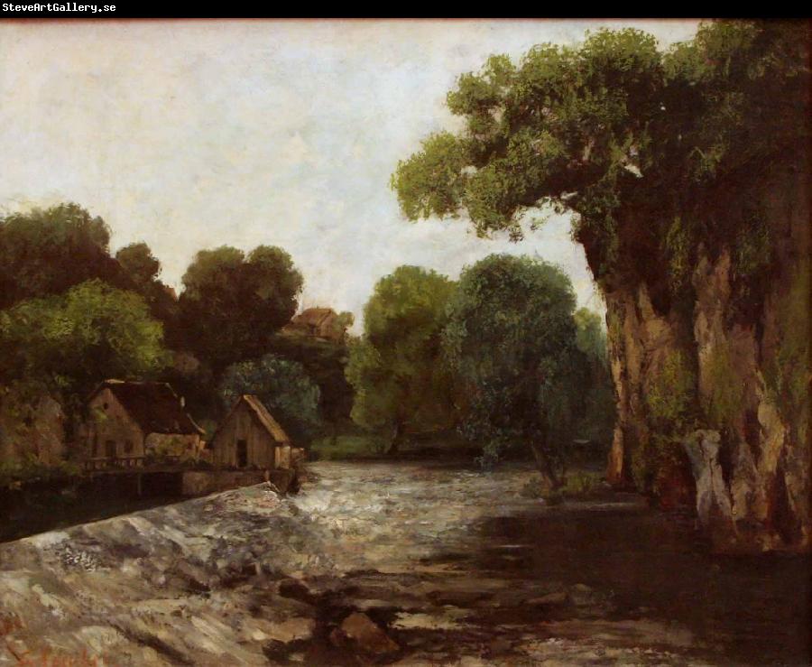 Gustave Courbet The Weir at the Mill